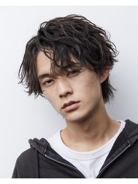 メンズ サロン ドット トウキョウ 町田店(men's salon dot. tokyo) センターパートウルフ×ツイストスパイラルパーマ