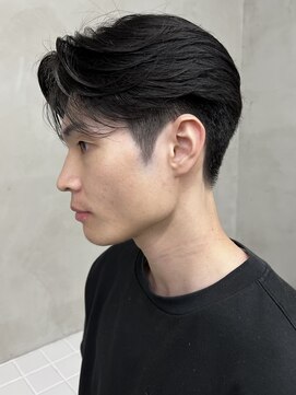 ニコ トウキョウ 渋谷(nico TOKYO) 刈り上げセンターパートテーパーフェードカットニュアンスパーマ