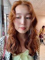 ボコカ(bococa) 【Vicky指名】ブリーチなしダブルカラーオレンジベージュ