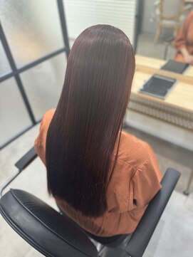 テーラヘアー 葛西店(TELA HAIR) ブリーチ無しダブルカラーダークチェリーブラウン