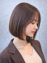 ルシードスタイルアンディアーモ(LUCIDO STYLE andiamo)&nbsp;切りっぱなしボブストレート艶髪ナチュラルボブトレンドスタイル