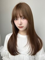 トリッカ 銀座(tricca)&nbsp;ロングレイヤー/顔まわりレイヤー/シャギーレイヤー/ブラウン