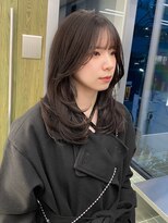 ヌヌ 渋谷 原宿 明治神宮前(nunu)&nbsp;レイヤーカットトリートメントカラーグレージュ透明感カラー