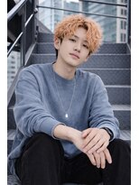 ヘアールーム アート(hair room a to by NYNY)&nbsp;オレンジカラー×ツイストスパイラル