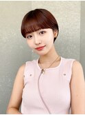 ハンサムショート/丸みショートボブ/20代30代40代50代/顔周り