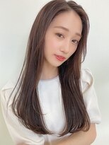 ロタ(rota)&nbsp;前髪レイヤーストレートロング/美髪矯正/マロンベージュ/30代