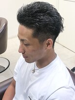 アンルポン 天満橋(un le pont)&nbsp;★un le pont天満橋★くせ毛風ワイルドアップバングオールバック