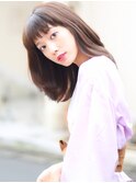 大人ミディアム髪型【20代30代40代】ストレートパーマ
