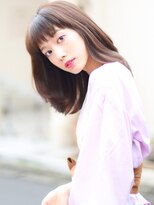 大人ミディアム髪型【20代30代40代】ストレートパーマ