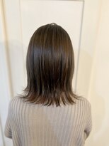 ナインヘアー(NINE HAIR)&nbsp;【NINE HAIR】お手入れ簡単外ハネ＿グレージュカラー