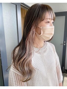 アリーシャ バイ アルティナ(Alisha by artina) ピンクベージュ×セクションカラー×メルティカラー×バイカラー