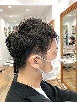 ヘッズ 本八幡店(HEADS)&nbsp;メンズショート　マッシュ　センターパート　メンズパーマ