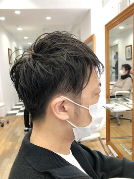 ヘッズ 本八幡店(HEADS) メンズショート　マッシュ　センターパート　メンズパーマ