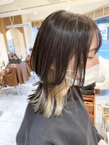 ネオリーブカフ 鶴ヶ峰店(Neolive caff)&nbsp;マッシュウルフ　韓国マッシュ　メルティカラー　インナーカラー