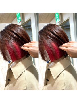 ループ(LOOP) ボブ+インナーレッド