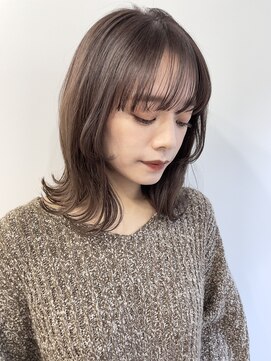 ピープスアンドスー 表参道 渋谷(Peeps&Suu.) 外ハネ_丸み_グレージュ_エフォートレス_髪質改善/20代30代40代