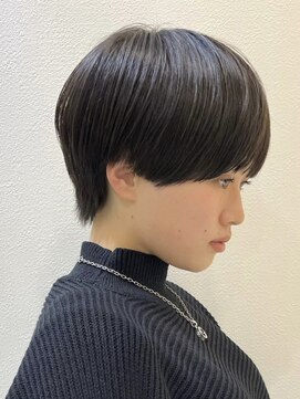 ロンドブルーム 天神大名店(Lond Bloom) 大人マッシュショート丸みショート黒髪ショートベリーショート