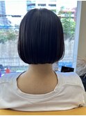 ストレートボブ前下がり縮毛矯正酸性切りっぱなし20代30代40代 