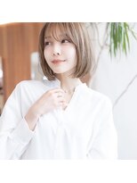 オースティン 調布アミックス(AUSTIN)&nbsp;大人かわいい前髪セシルカットココアブラウンフリンジウェーブ