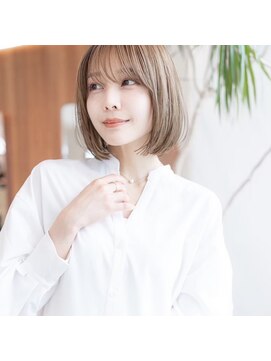 オースティン 調布アミックス(AUSTIN) 大人かわいい前髪セシルカットココアブラウンフリンジウェーブ