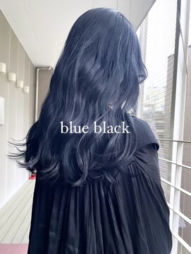 シオ(Sio.) ブリーチカラー blue black