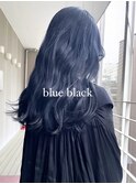 ブリーチカラー blue black