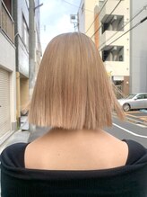 インデックスヘアーユー 錦糸町店(in'dex hair - U) ブロンドボブ[錦糸町/錦糸ブリーチ/錦糸町ハイトーン/派手髪]