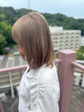 ビアージュ(Viage) #ハイトーン #ベージュ #ダブルカラー #ロブ #ミルクティー