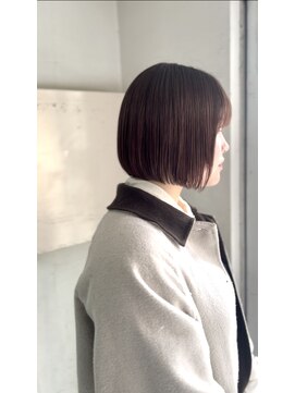 キャンバス バイ ネオリーブ 横浜西口(Canvas by neo.) 丸みボブ　酸性ストレート