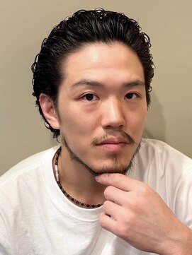 ヒロ銀座 バーバーショップ 札幌本店(HIRO GINZA BARBER SHOP) ワイルドオールバック