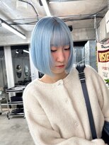 リル ラウム 原宿(LiL Raum)&nbsp;水色カラー white plue