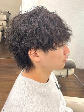 ヘアアンドビューティ ガーデン ベルモール店(HAIR AND BEAUTY GARDEN) 緩め波巻きスパイラルパーマシャドウパーマメンズマッシュウルフ