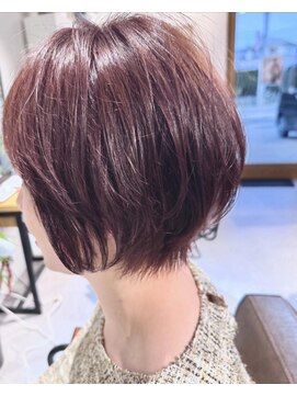 グッドライフヘアー(GOOD LIFE hair) 『暖色カラーラベンダーピンク×くびれショート』