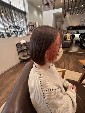 グラス(GRASS) 10代20代30代40代50代ボブ×インナーカラー