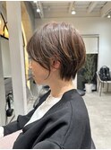 イメチェン外ハネボブ美髪ワイドバングレイヤーショート/大宮