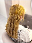 サイドお団子【クランソア】ヘアメ/ヘアセット/心斎橋