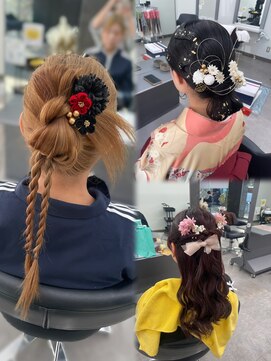 ガルボヘアー 桟橋店(garbo hair) よさこいセットヘアアレンジカチモリ