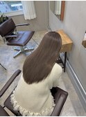 透明感カラー×柔らかいオリーブベージュ