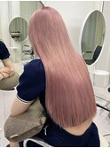 !ダブルカラーホワイトピンクベージュブリーチハイトーン#原宿