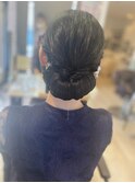 大人まとめ髪×ニュアンスアレンジ