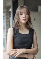 エインアンリー 明治神宮前(AIN.ANLY.) 暗めカラーグランマッシュデザインカラーフェイスフレーミング