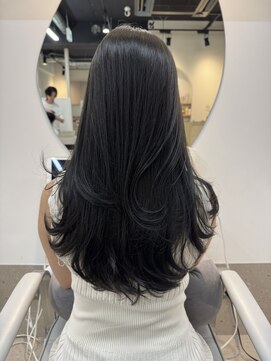 【ダークオリーブ&レイヤーカット】《福岡暗髪カラー》