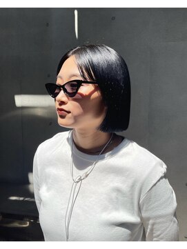 ヴァーディ オモテサンドウ(Vardy omotesando) bob/黒髪ボブ 落とせる黒染め