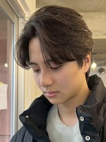 フィフス(fifth) 原宿フェザーパーマメンズパーマシースルーマッシュツーブロック