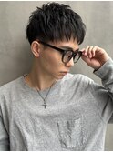 ダウンバング×ツーブロックベリーショート