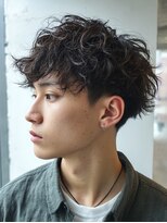 テーラヘアー 土浦店(TELA HAIR)&nbsp;波巻きスパイラル×ツーブロックマッシュ【TELA HAIR　土浦】