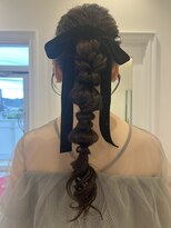 モア 岡崎(more)&nbsp;【編みおろしポニー】ヘアセットmore岡崎店大山