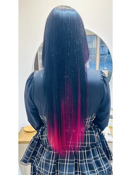 アノ(ano) インナーカラー(ブリーチデザインカラー）