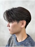 メンズ/センターパート/ニュアンスパーマ/シースルーマッシュ