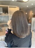 白髪ぼかし×ブルーラベンダー